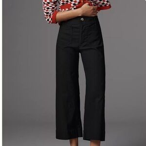Anthropologie Maeve Colette Black Wide-Leg Pants